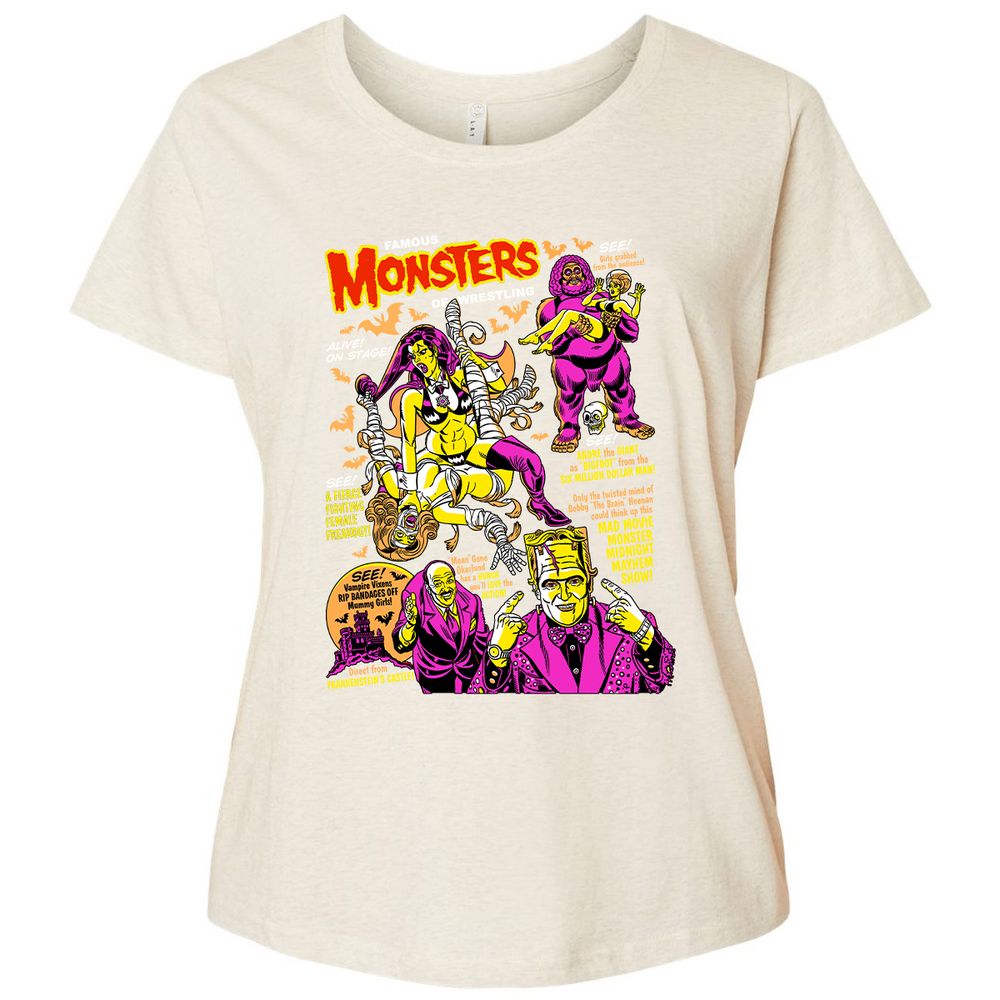 Ladies Curvy Jersey - ULB7TH63 - Natural Heather - 8