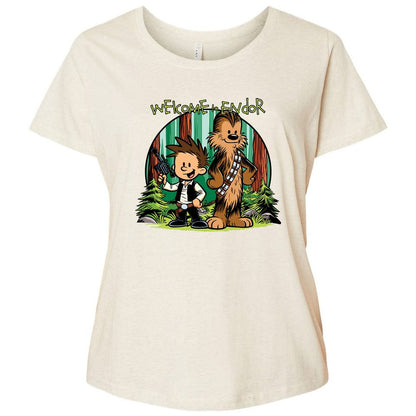 Ladies Curvy Jersey - 3W7UVUUP - Natural Heather - 8