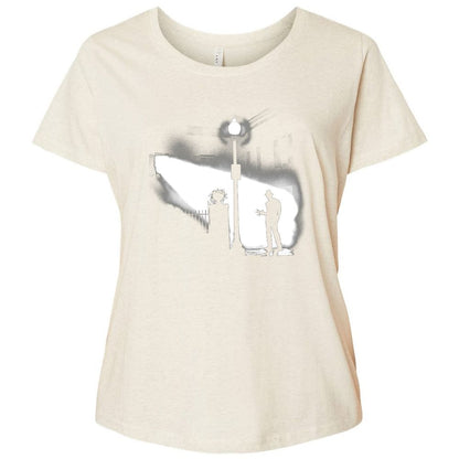 Ladies Curvy Jersey - 83GLW7GJ - Natural Heather - 8