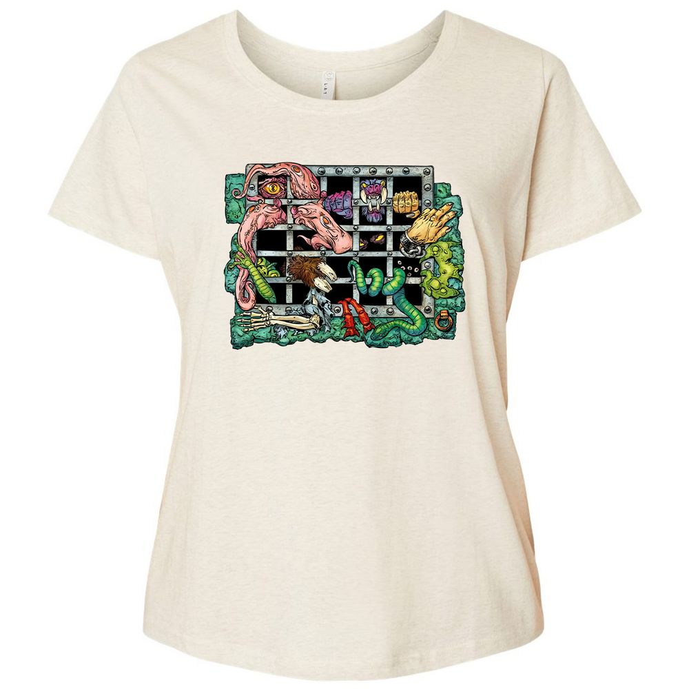 Ladies Curvy Jersey - 8D68EX72 - Natural Heather - 8