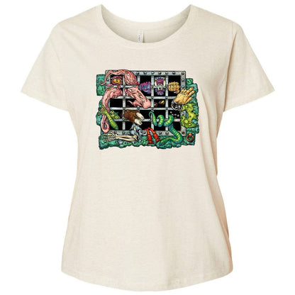 Ladies Curvy Jersey - 8D68EX72 - Natural Heather - 8