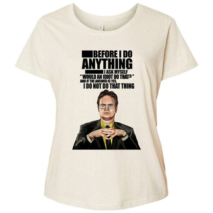 Ladies Curvy Jersey - RM5NY55N - Natural Heather - 8