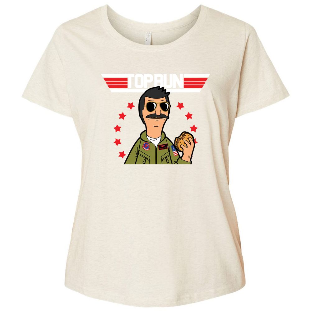 Ladies Curvy Jersey - R468KF4J - Natural Heather - 8