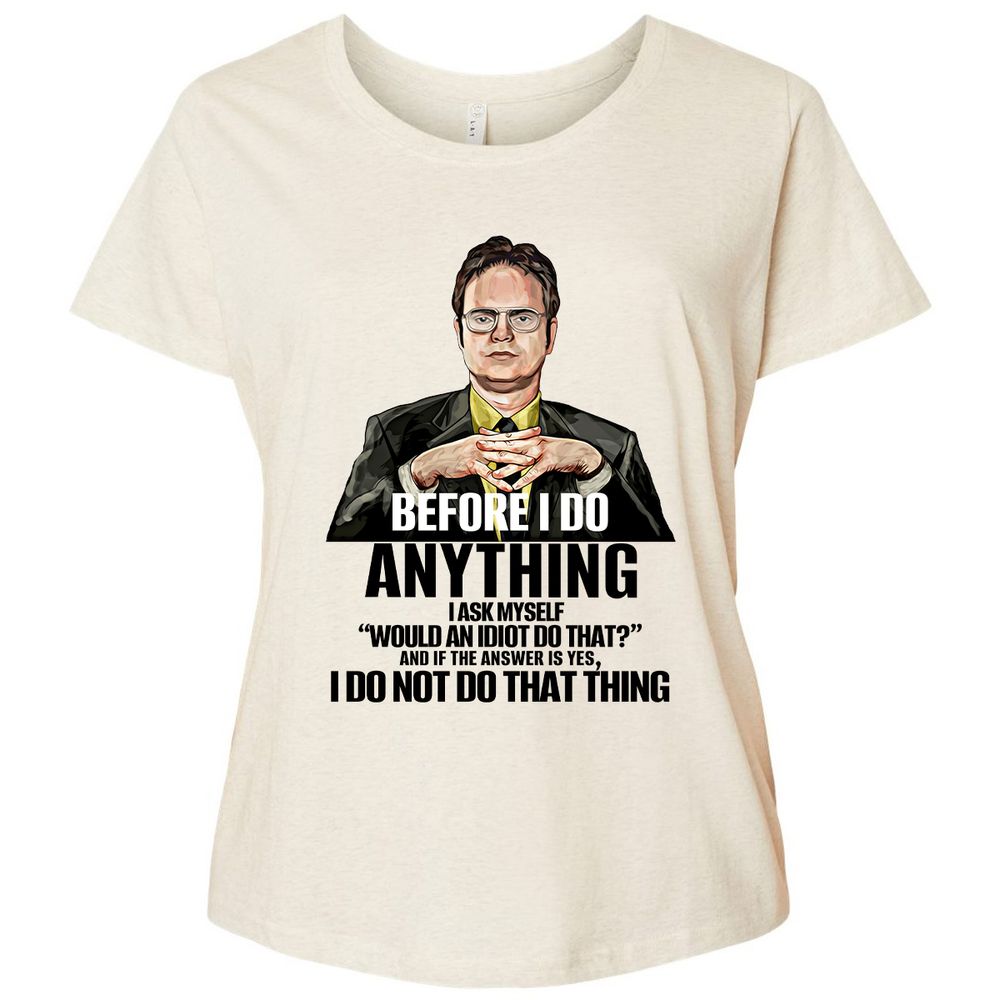 Ladies Curvy Jersey - LV6WFBSM - Natural Heather - 8