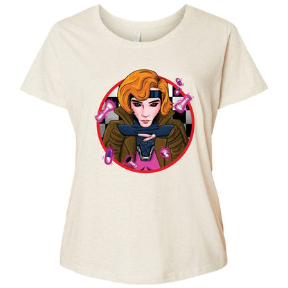 Ladies Curvy Jersey - JCLWX93Z - Natural Heather - 8