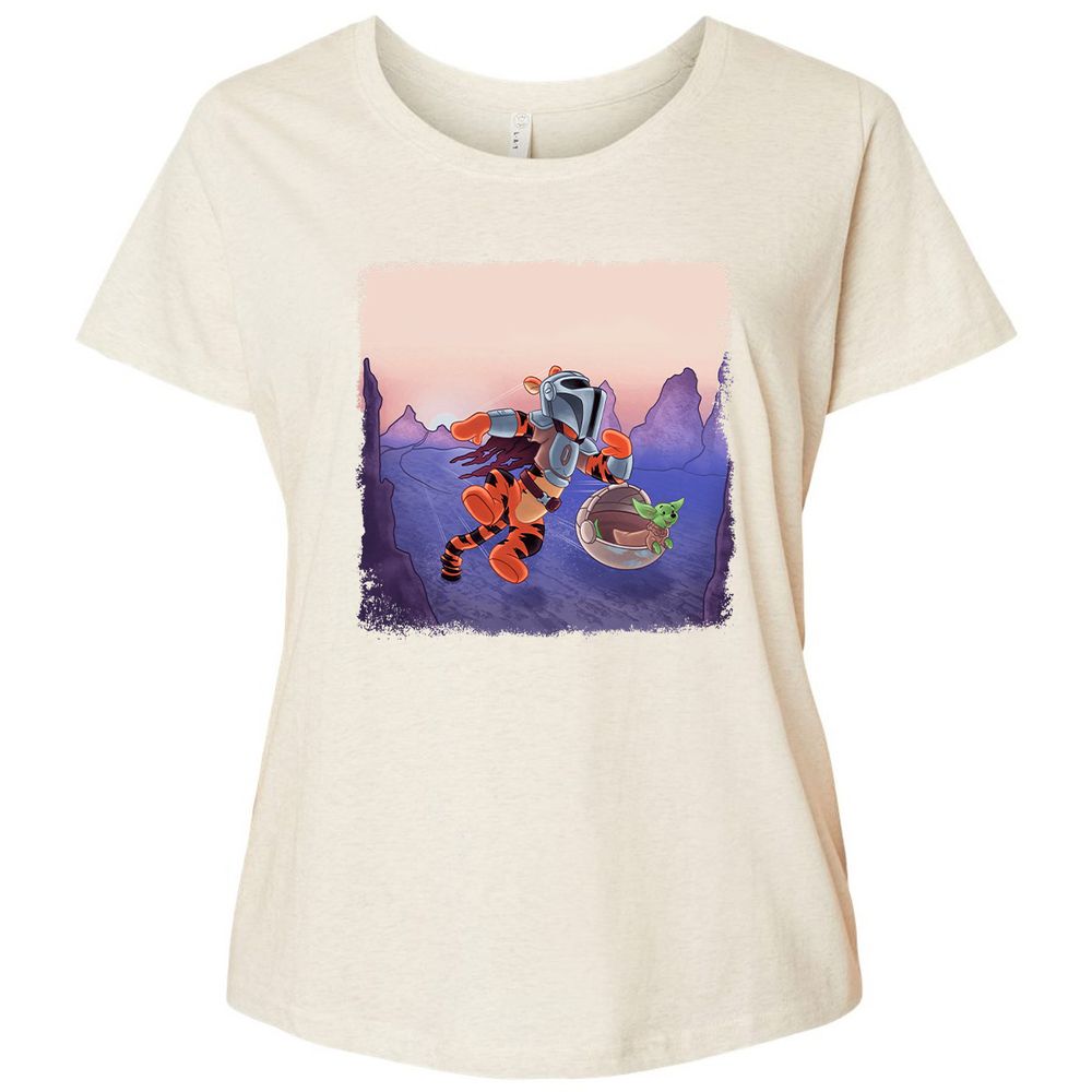 Ladies Curvy Jersey - KHTWFBDH - Natural Heather - 8