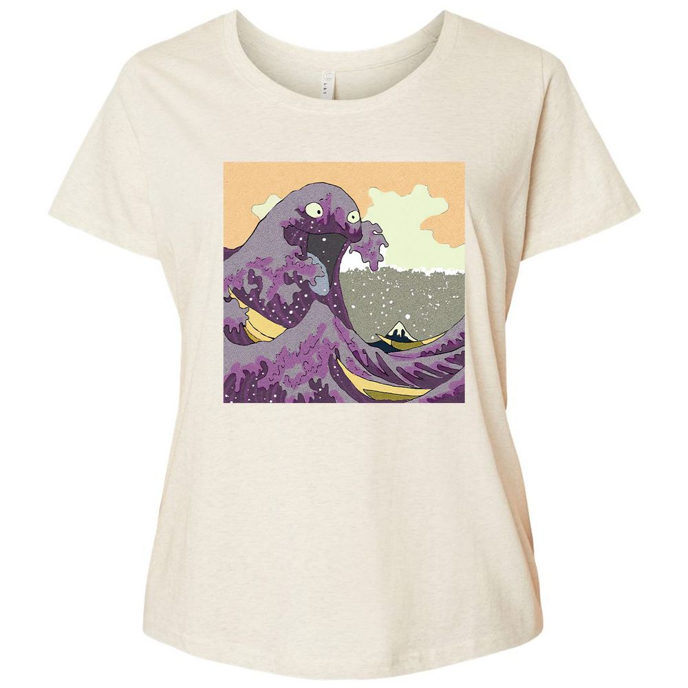 Ladies Curvy Jersey - 9D15JCWR - Natural Heather - 8