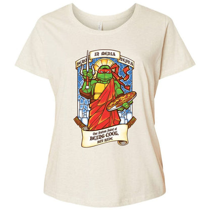 Ladies Curvy Jersey - XFQSZV4R - Natural Heather - 8