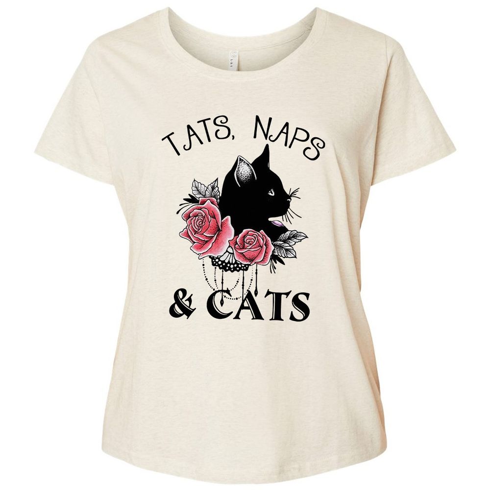 Ladies Curvy Jersey - 7TJYFJ5T - Natural Heather - 8