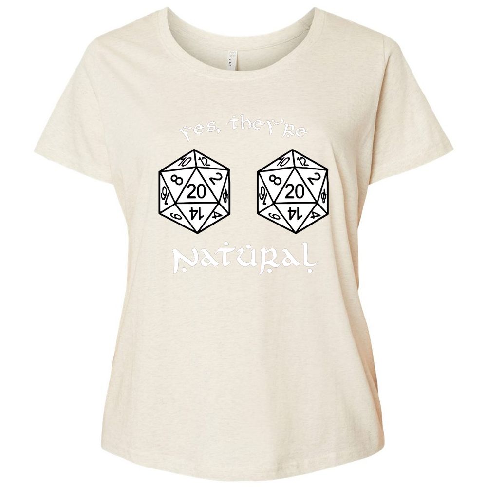 Ladies Curvy Jersey - CQPL1H74 - Natural Heather - 8