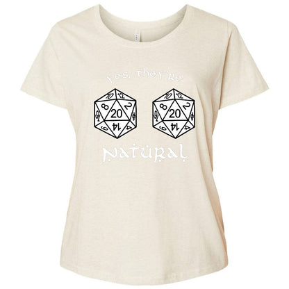 Ladies Curvy Jersey - CQPL1H74 - Natural Heather - 8