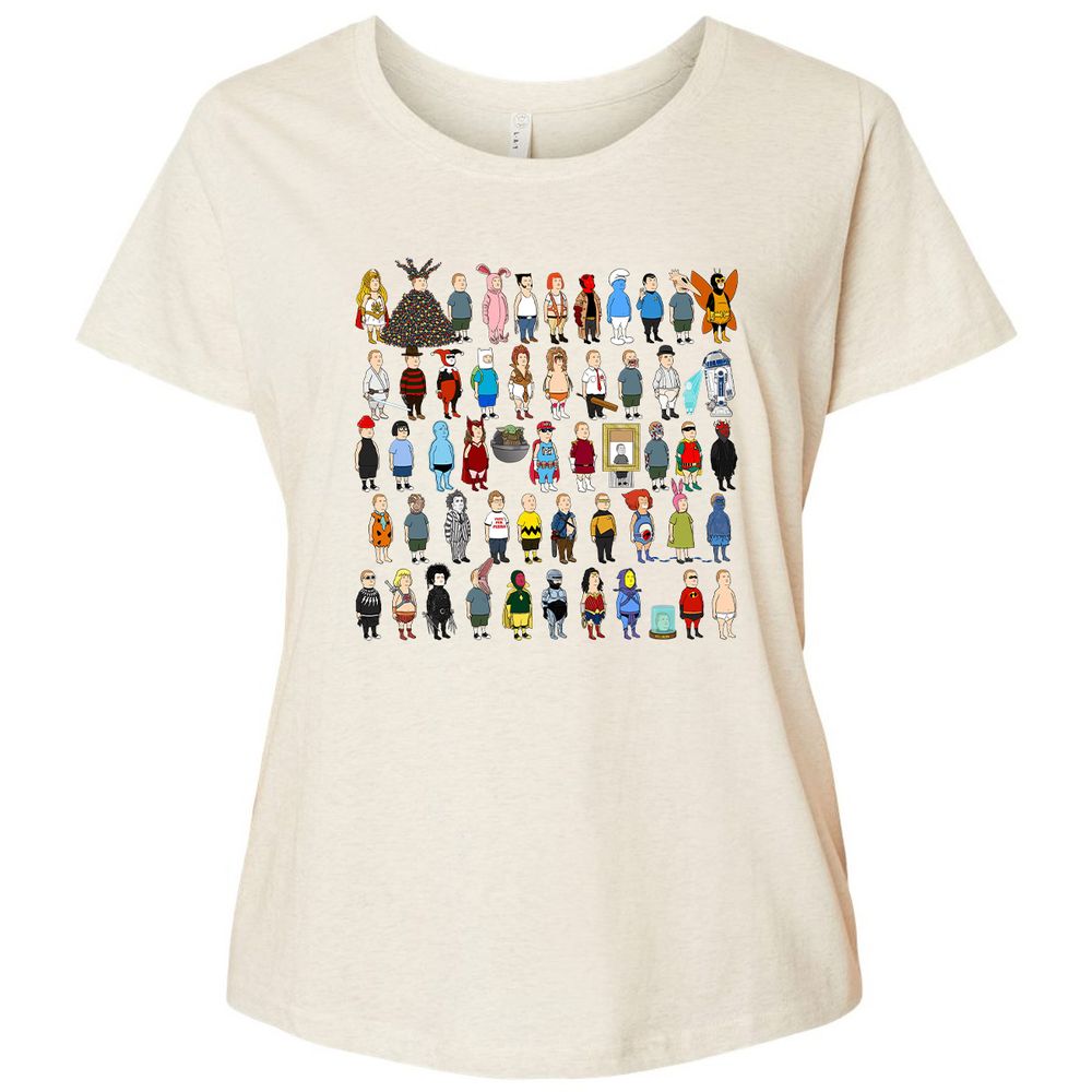 Ladies Curvy Jersey - JSDJCHQP - Natural Heather - 8