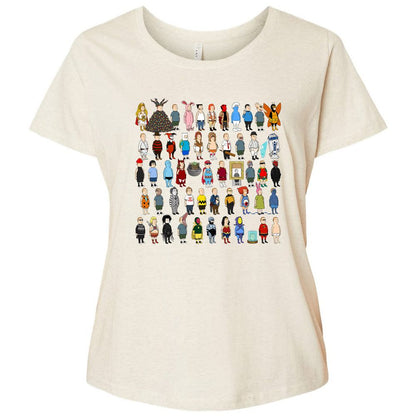 Ladies Curvy Jersey - JSDJCHQP - Natural Heather - 8