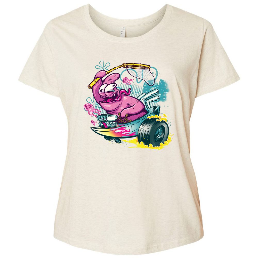 Ladies Curvy Jersey - 36QATA82 - Natural Heather - 8