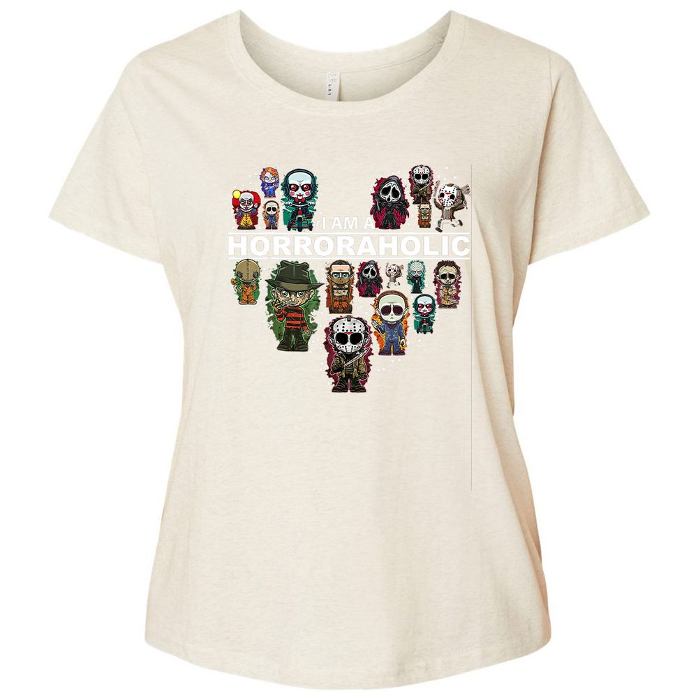 Ladies Curvy Jersey - TGH5ZYJQ - Natural Heather - 8