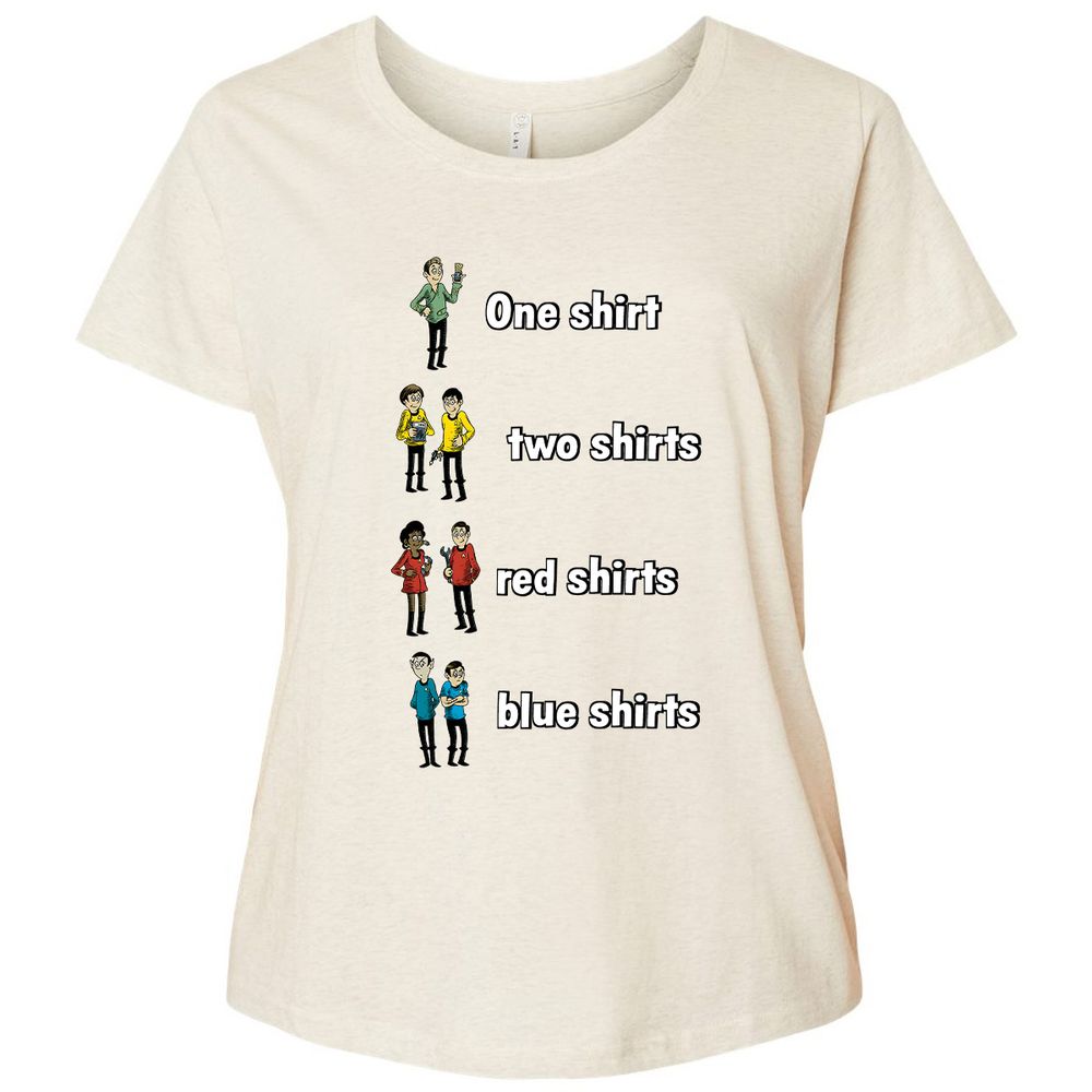 Ladies Curvy Jersey - VAUFHQ7T - Natural Heather - 8