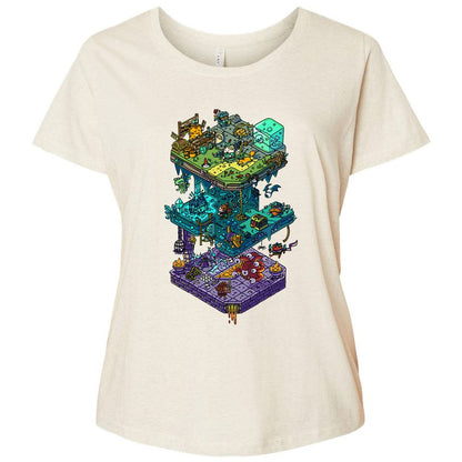 Ladies Curvy Jersey - AAHEV4QY - Natural Heather - 8