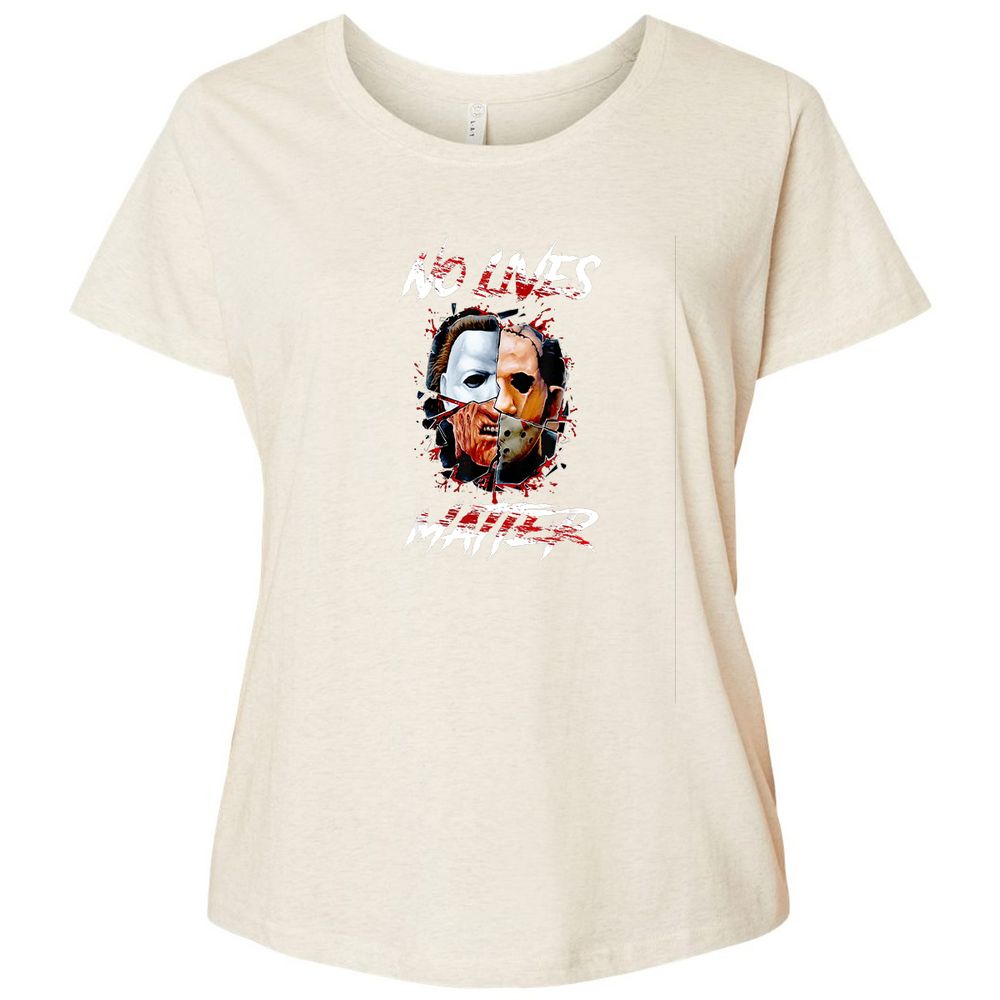 Ladies Curvy Jersey - MA6LUEA6 - Natural Heather - 8