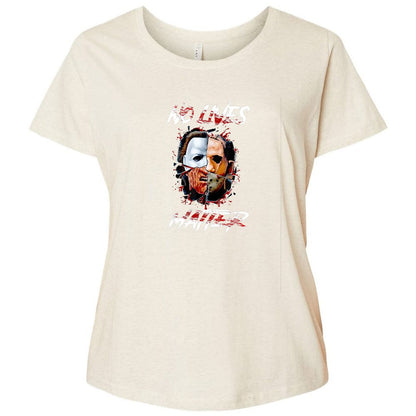 Ladies Curvy Jersey - MA6LUEA6 - Natural Heather - 8