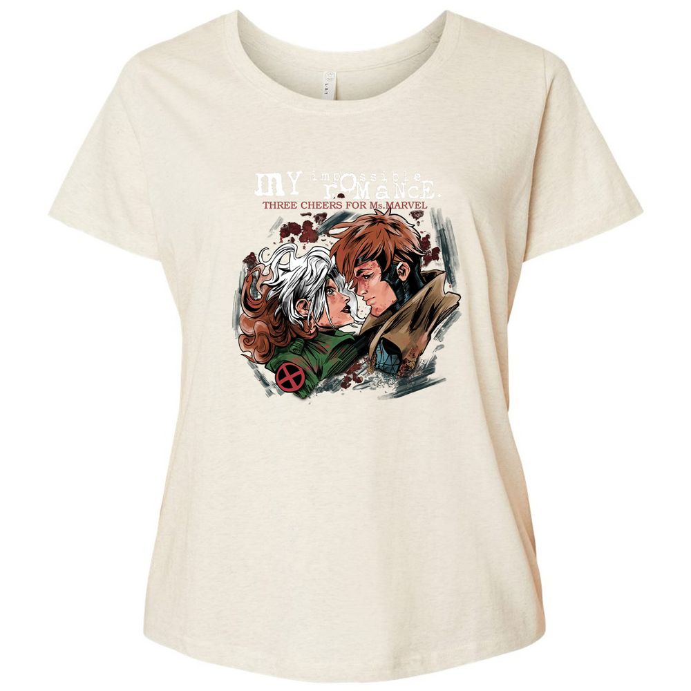 Ladies Curvy Jersey - VEAHGR6V - Natural Heather - 8