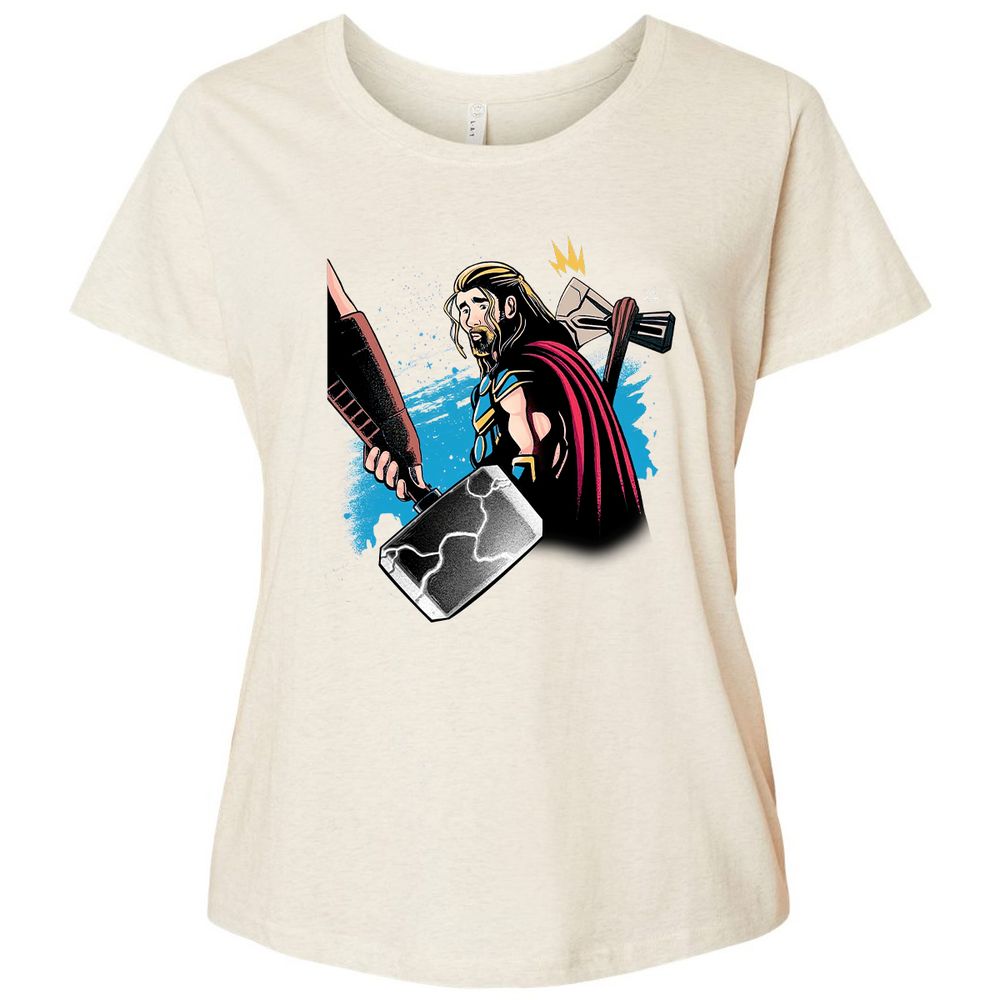 Ladies Curvy Jersey - CNHQ9FK3 - Natural Heather - 8