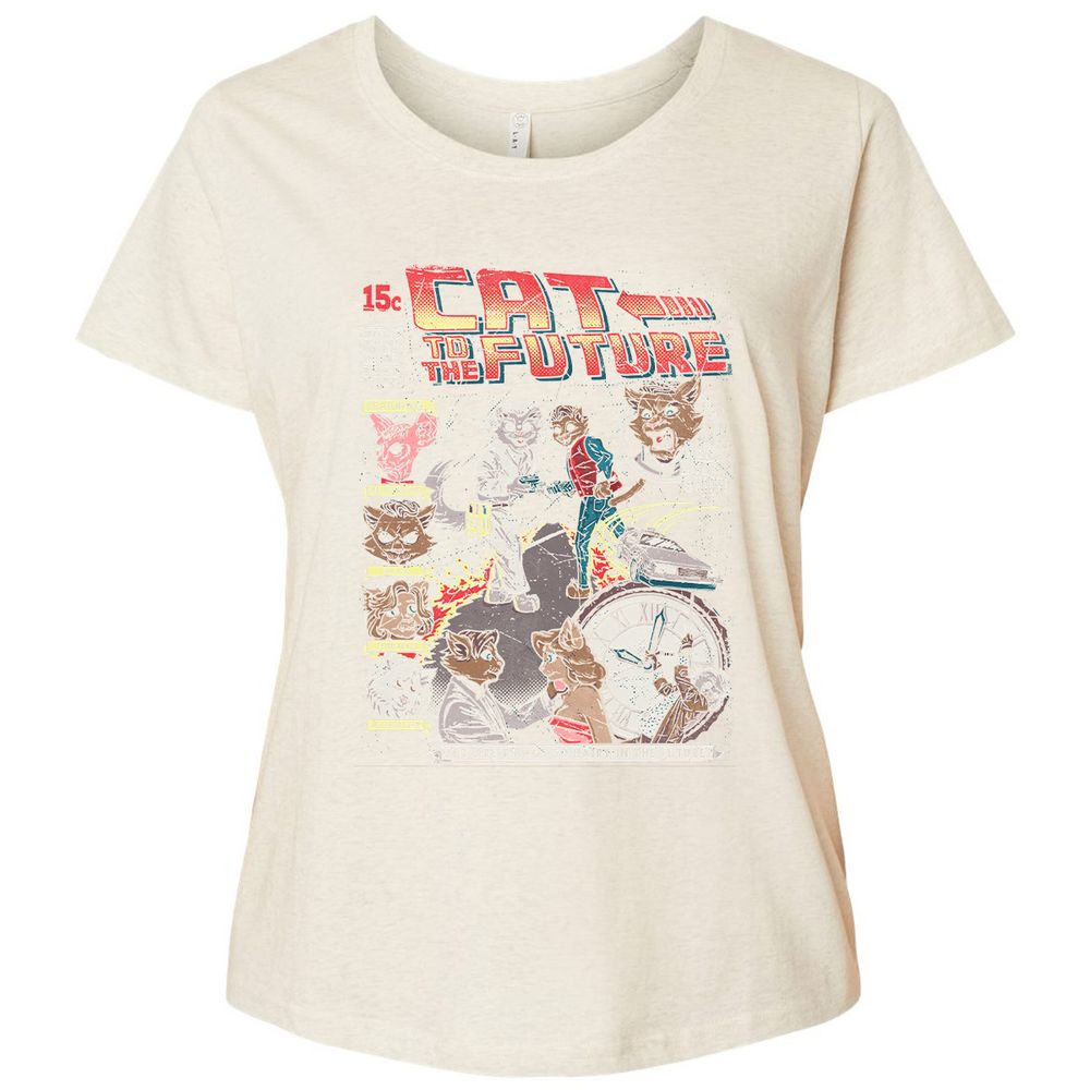 Ladies Curvy Jersey - 1XD6A31Q - Natural Heather - 8