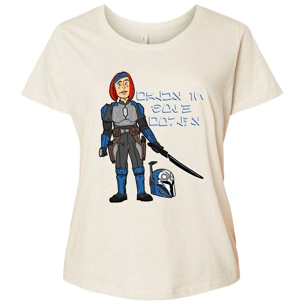 Ladies Curvy Jersey - 9BE1G7D8 - Natural Heather - 8