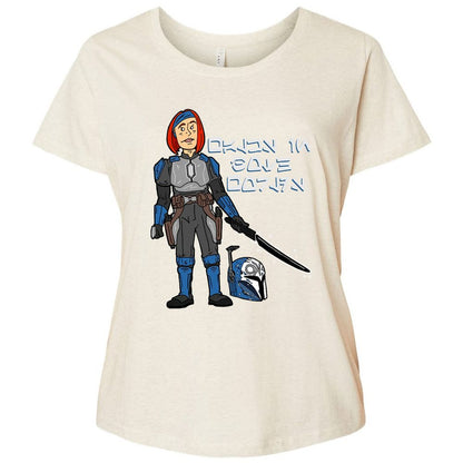 Ladies Curvy Jersey - 9BE1G7D8 - Natural Heather - 8