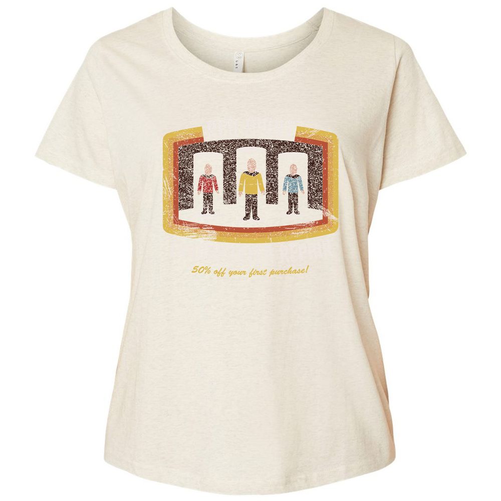 Ladies Curvy Jersey - 896AQPTF - Natural Heather - 8