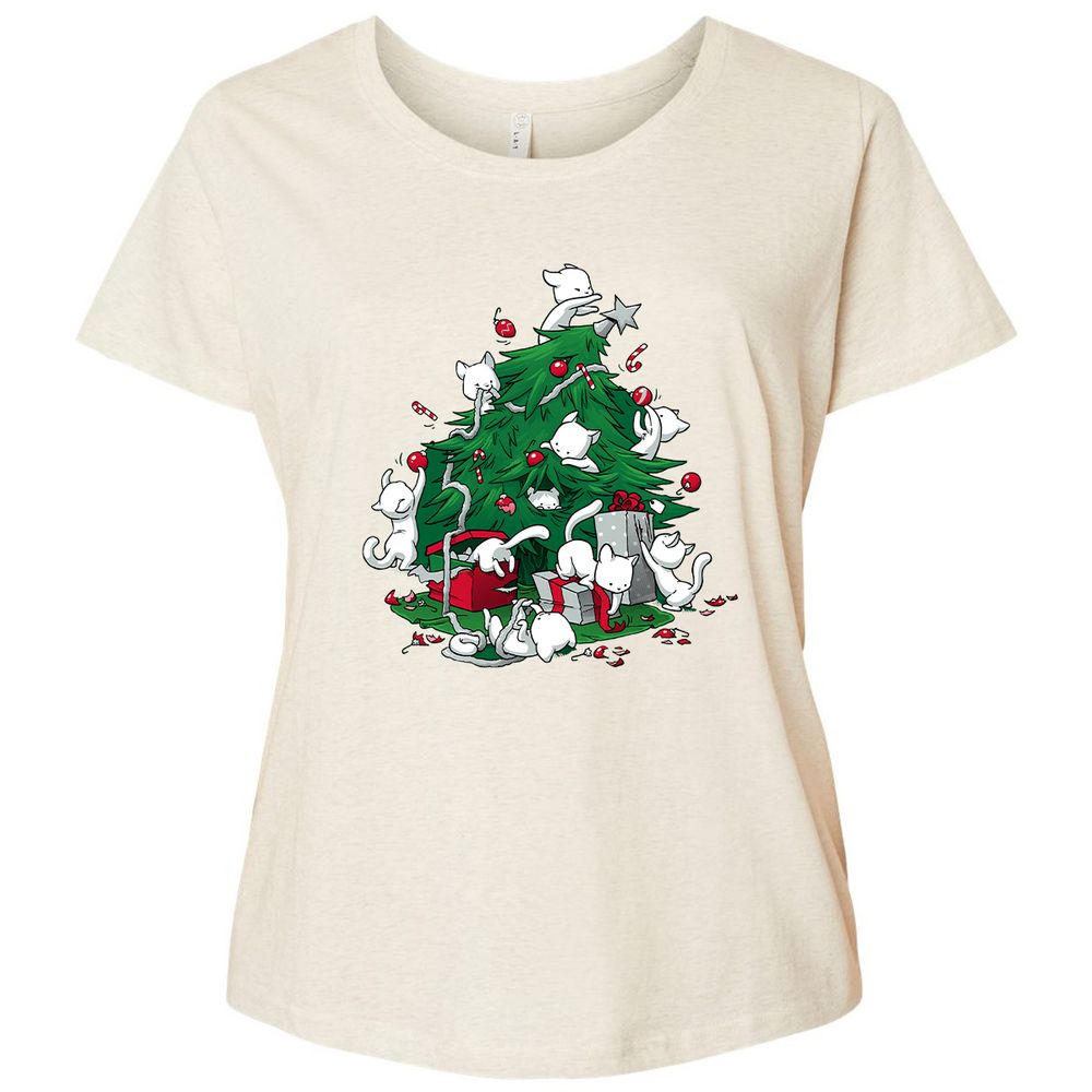 Ladies Curvy Jersey - YX7KPQ45 - Natural Heather - 8