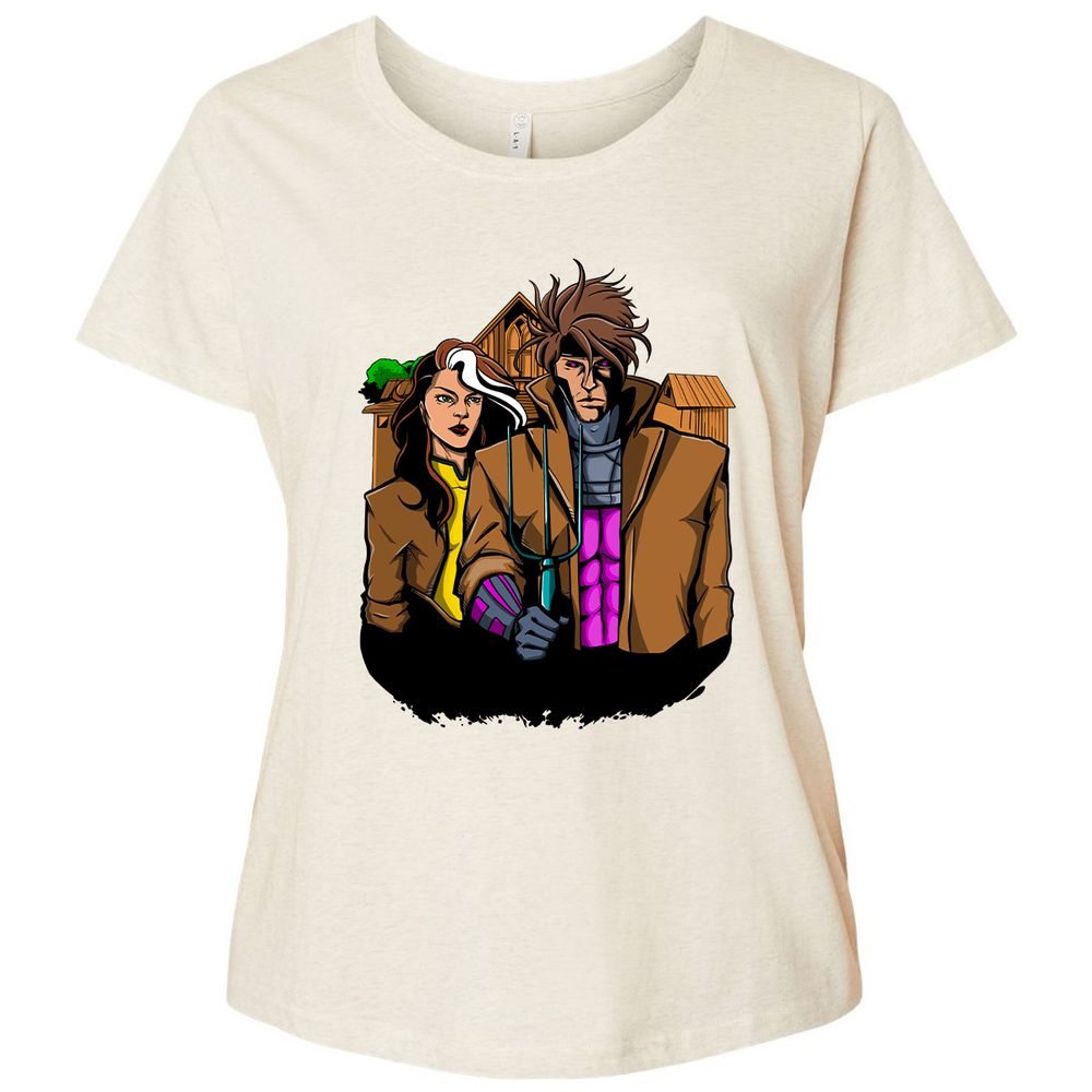 Ladies Curvy Jersey - 8GMZQDUJ - Natural Heather - 8