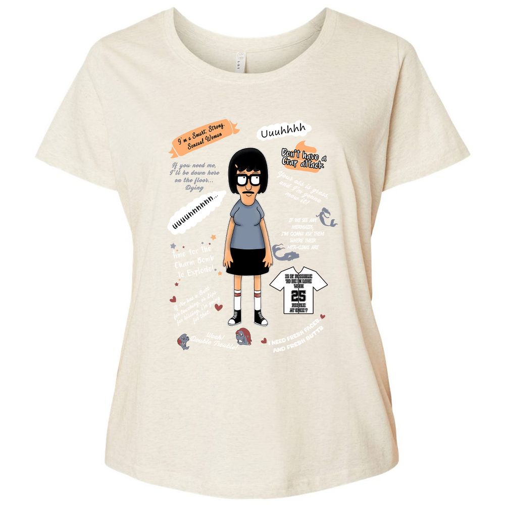 Ladies Curvy Jersey - YAVWR4SB - Natural Heather - 8