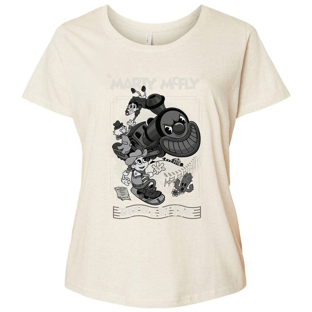 Ladies Curvy Jersey - R14TQYJN - Natural Heather - 8