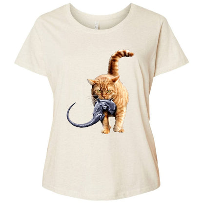 Ladies Curvy Jersey - TZC6UC8W - Natural Heather - 8