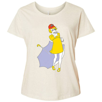 Ladies Curvy Jersey - EYHYGK1H - Natural Heather - 8