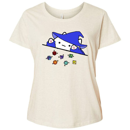 Ladies Curvy Jersey - 3BPM7FN6 - Natural Heather - 8