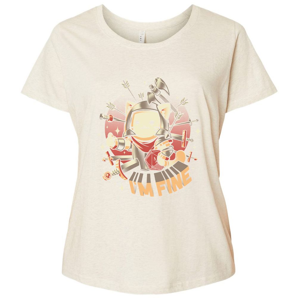 Ladies Curvy Jersey - ZMK5VT66 - Natural Heather - 8