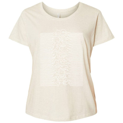 Ladies Curvy Jersey - GEQE73Y9 - Natural Heather - 8