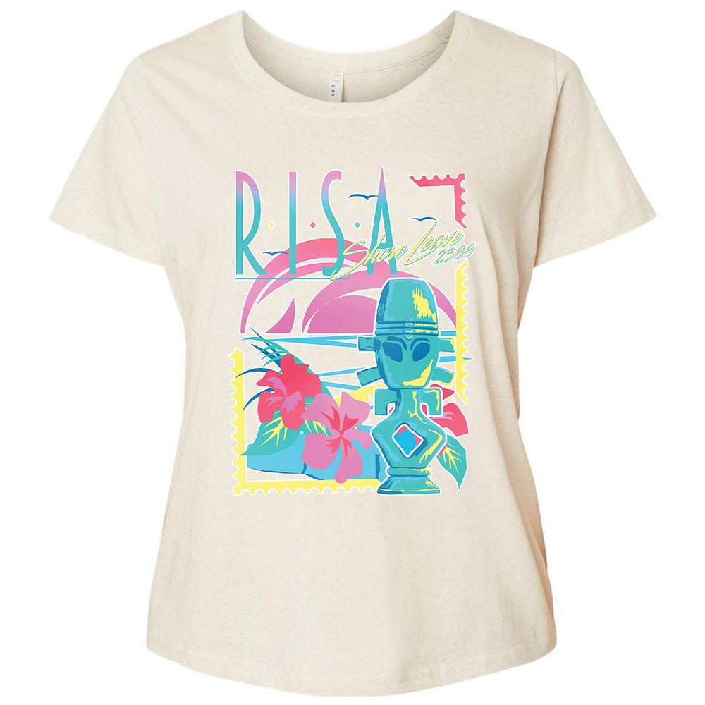 Ladies Curvy Jersey - VJLEKU3H - Natural Heather - 8