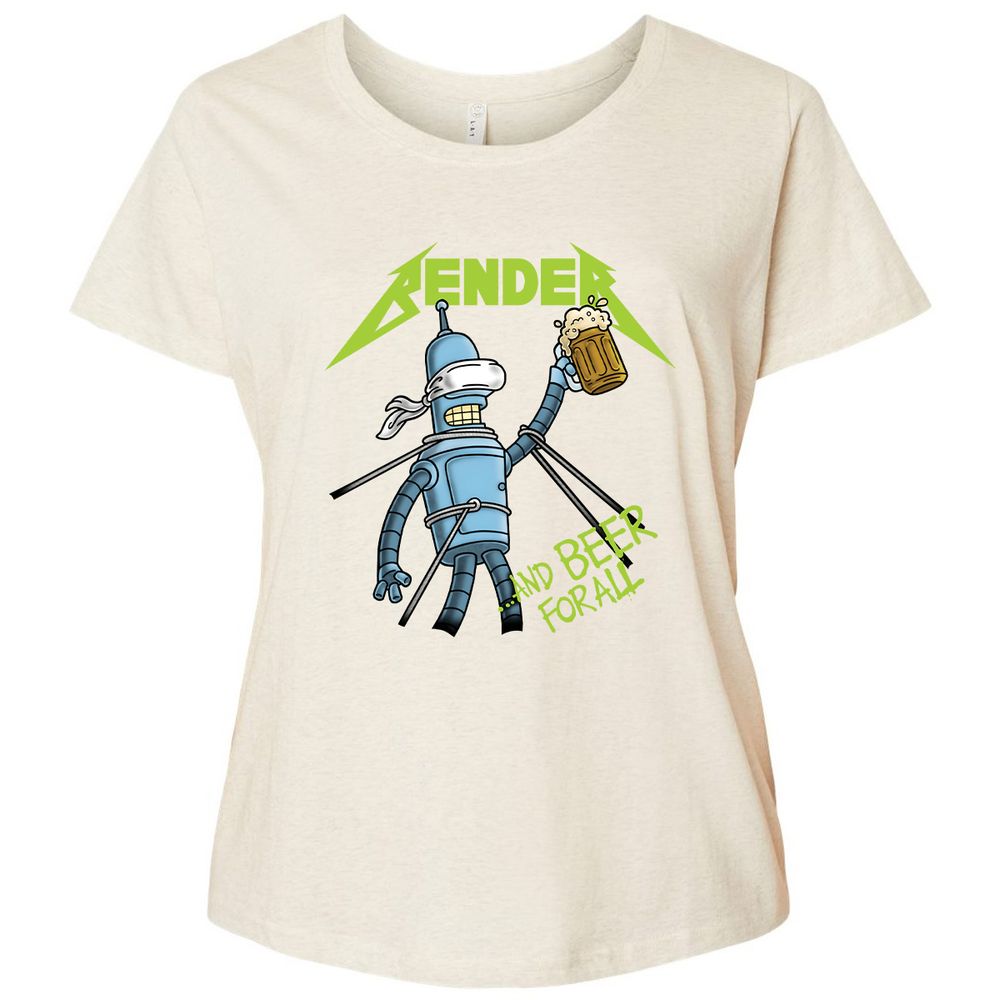 Ladies Curvy Jersey - 8X68WFS4 - Natural Heather - 8