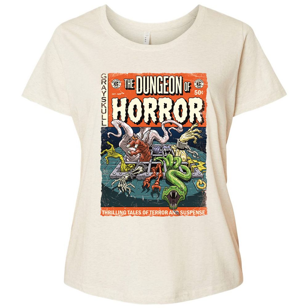 Ladies Curvy Jersey - GGC1D1FD - Natural Heather - 8