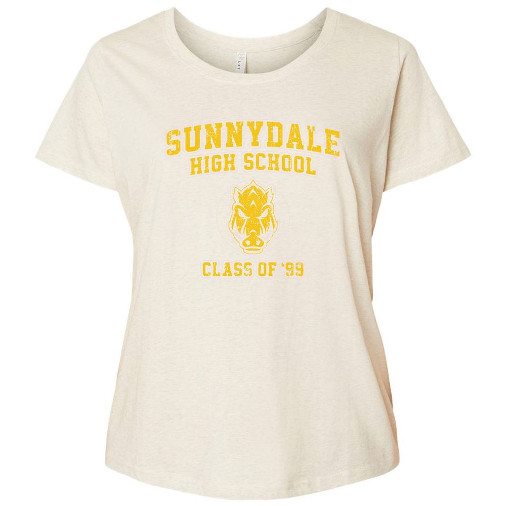 Ladies Curvy Jersey - Q5RGHG95 - Natural Heather - 8