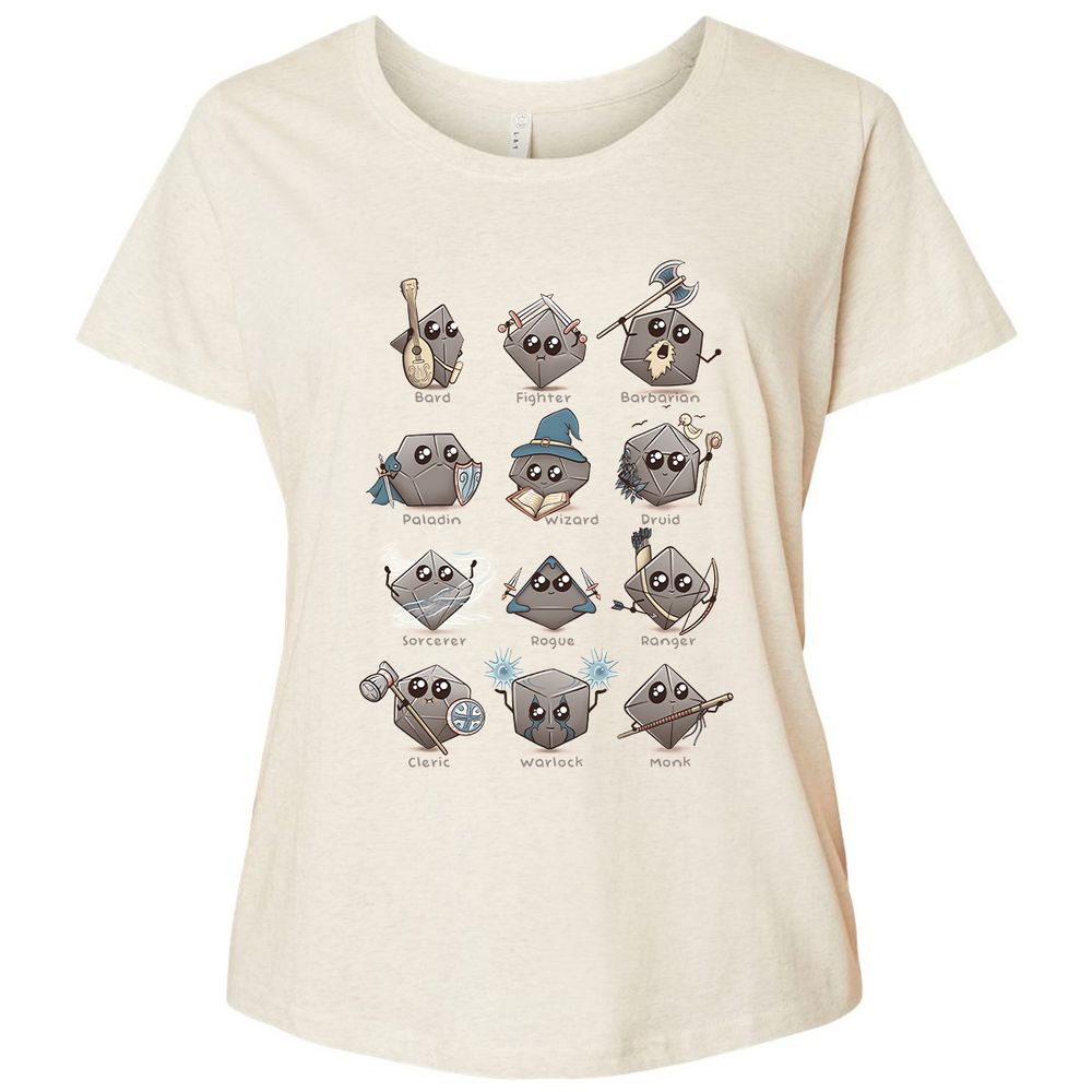 Ladies Curvy Jersey - N3C6B4QB - Natural Heather - 8