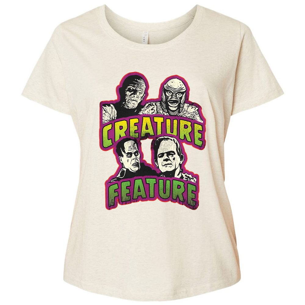 Ladies Curvy Jersey - 8A86YKJA - Natural Heather - 8