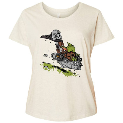 Ladies Curvy Jersey - GNPWDQ9U - Natural Heather - 8