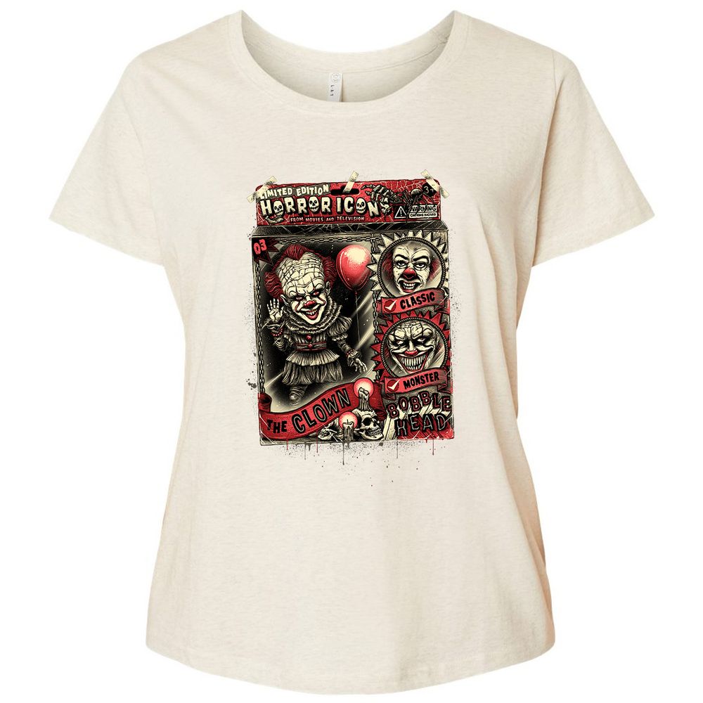 Ladies Curvy Jersey - HCAKBNUR - Natural Heather - 8