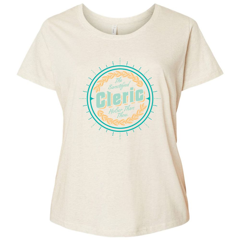 Ladies Curvy Jersey - Z6DVP9BY - Natural Heather - 8