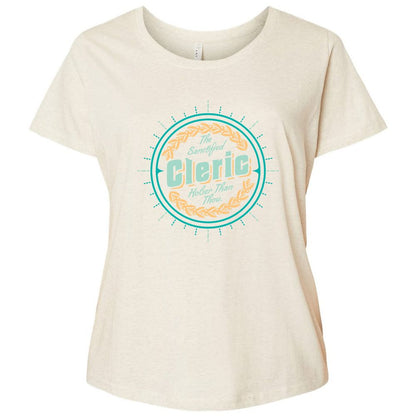 Ladies Curvy Jersey - Z6DVP9BY - Natural Heather - 8