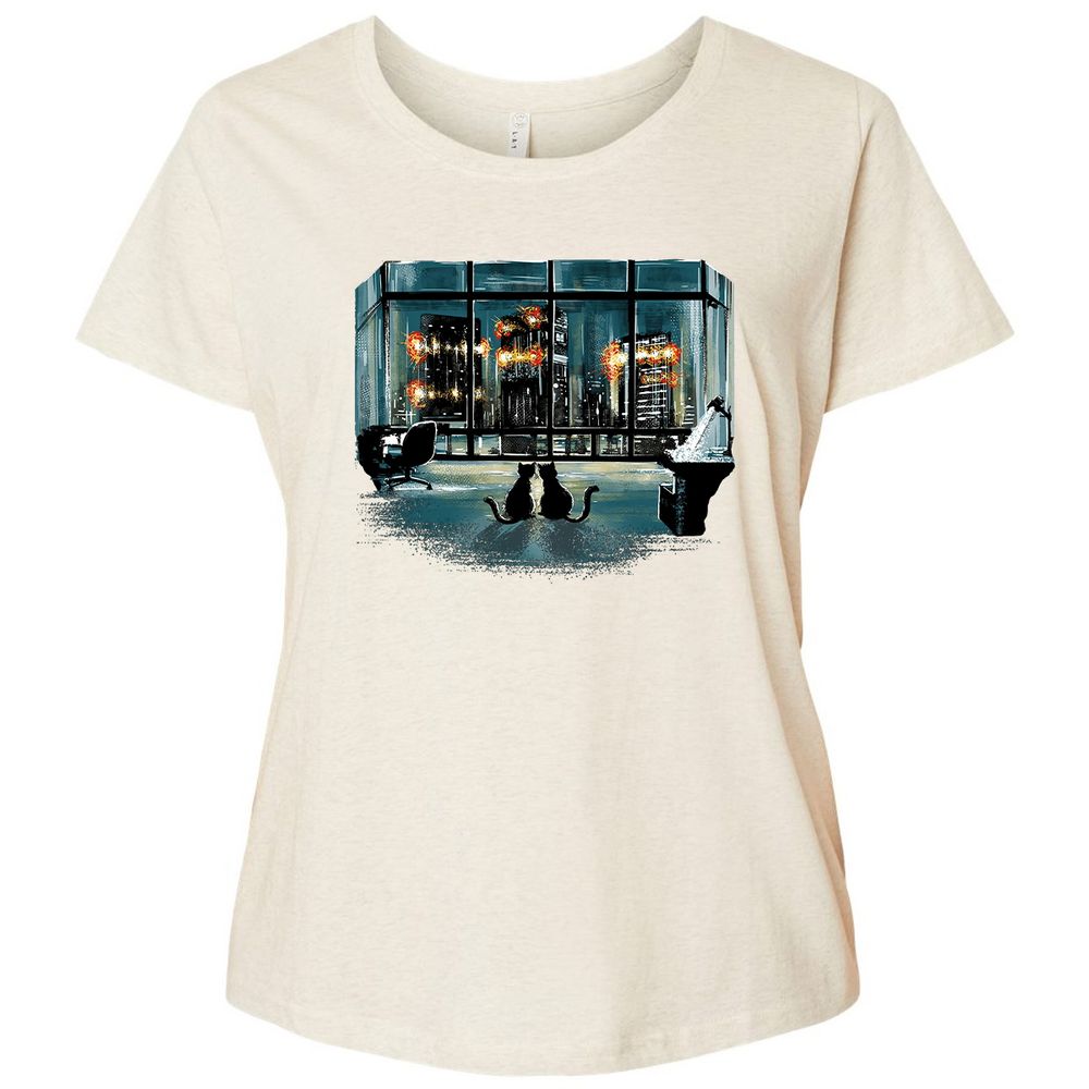 Ladies Curvy Jersey - 2VANSRHE - Natural Heather - 8