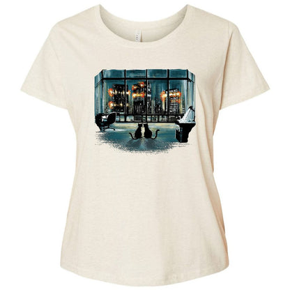 Ladies Curvy Jersey - 2VANSRHE - Natural Heather - 8